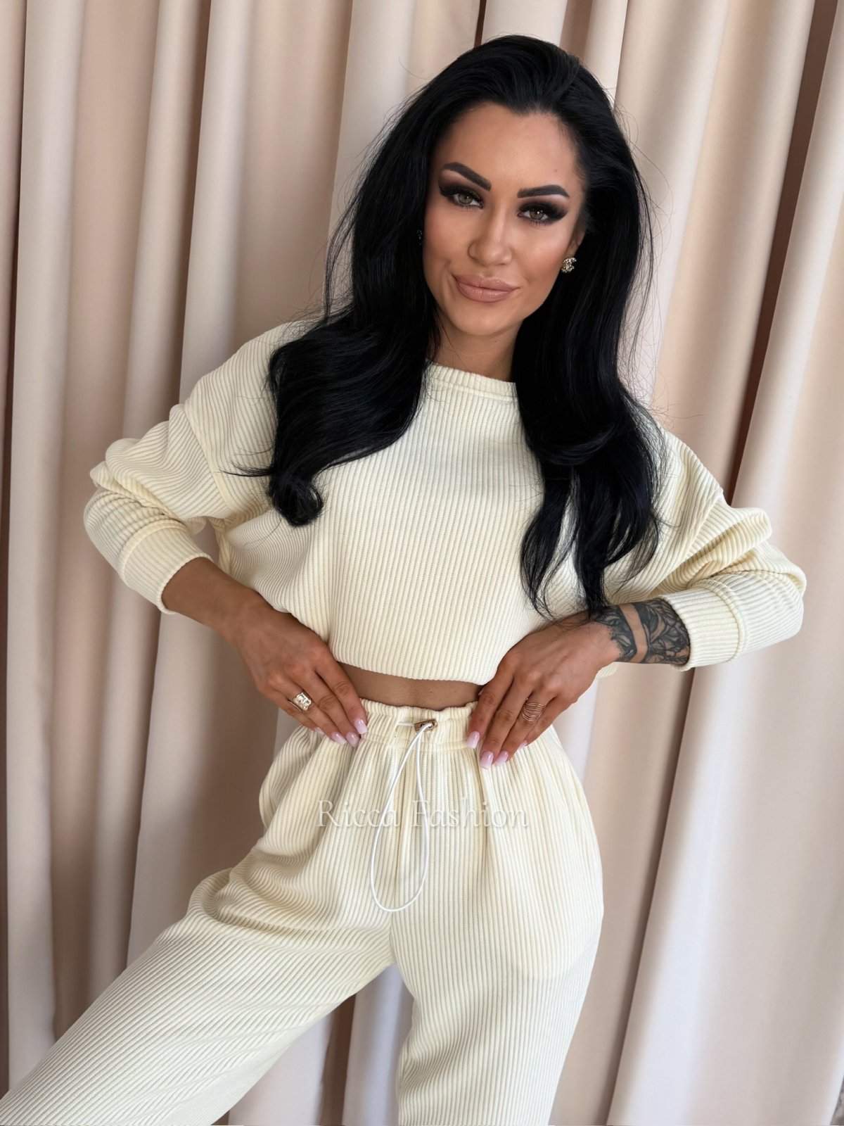 Komplet bawełniany NOEL, banana