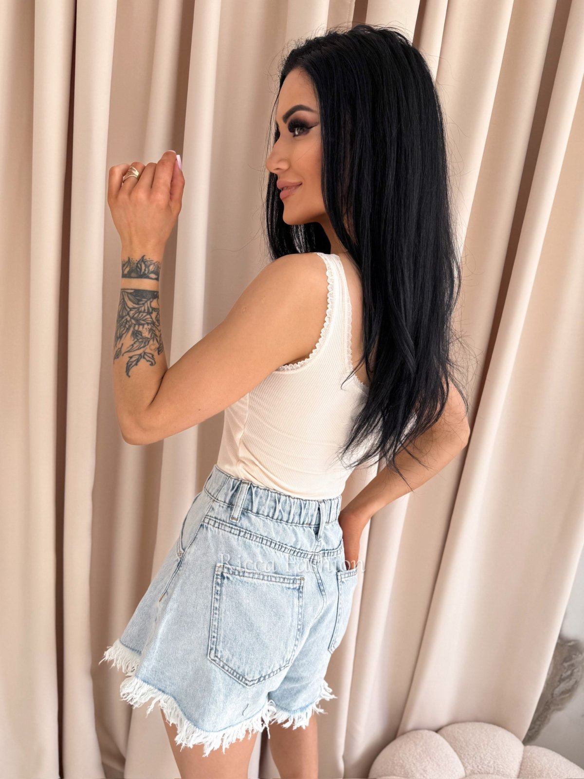 Bluzka/top VELLA, vanilla