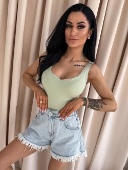 Bluzka/top VELLA, pistachio