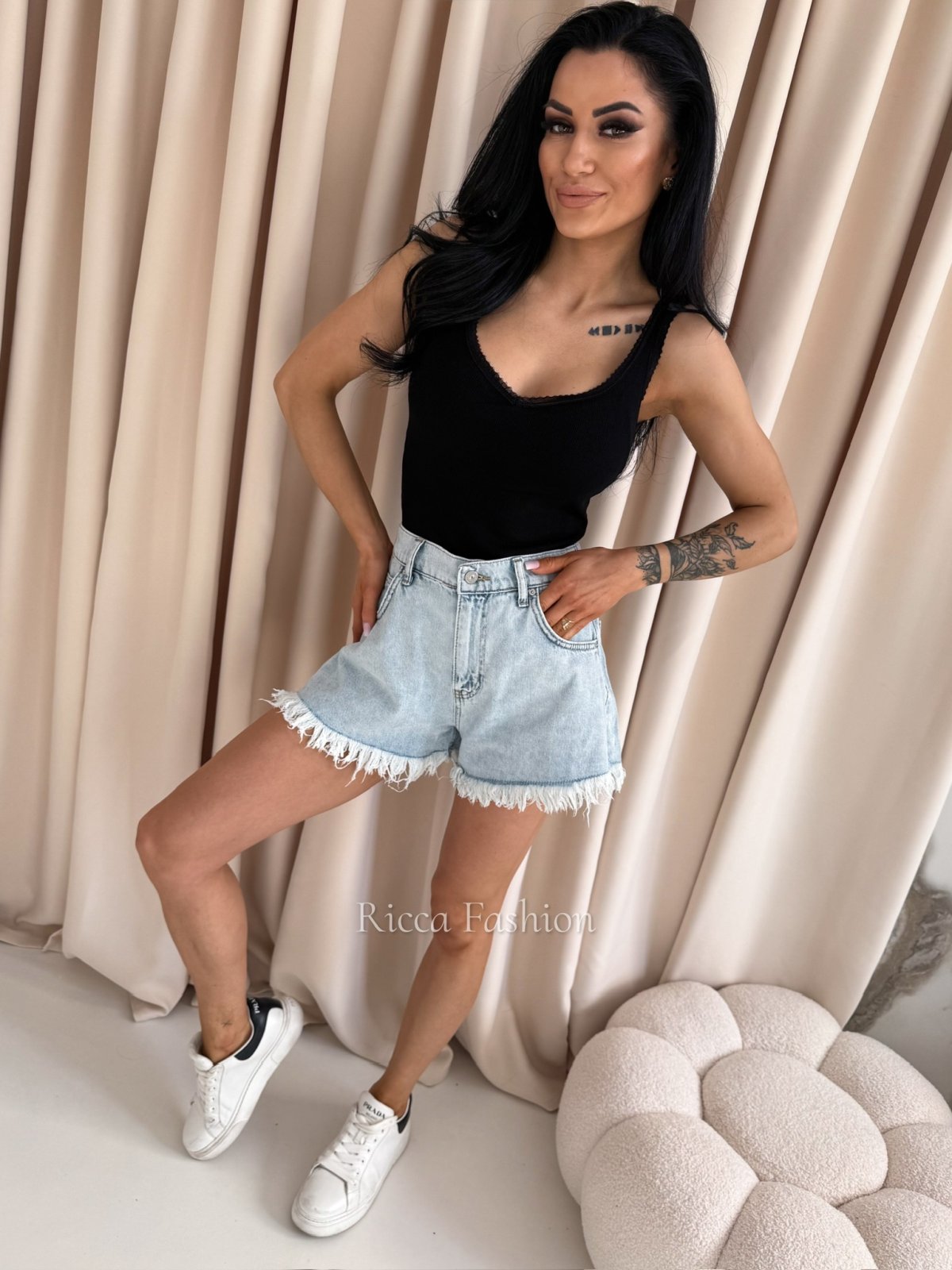 Bluzka/top VELLA, black