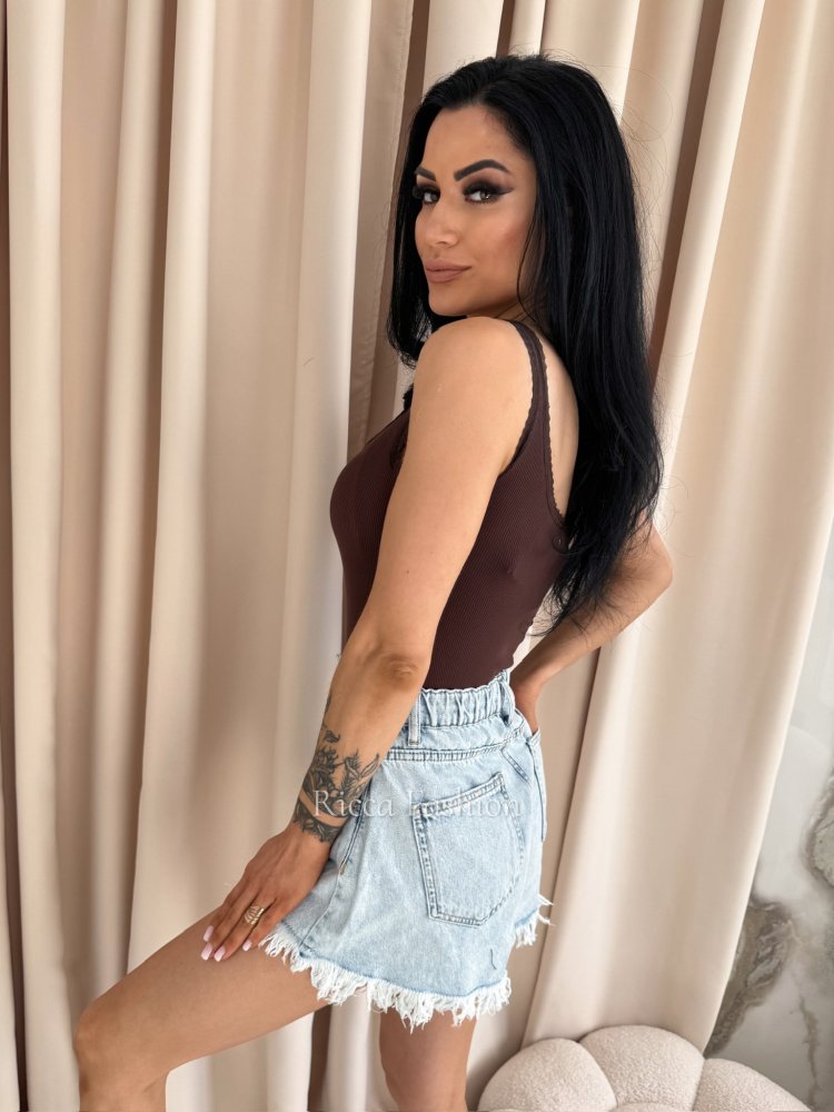 Bluzka/top VELLA, chocolate