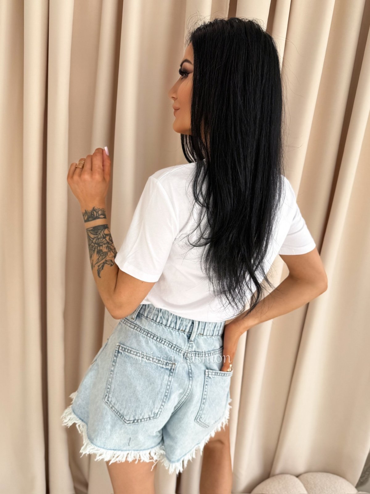 T-shirt bawełniany ELIN, white