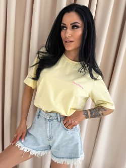 T-shirt bawełniany LIVORA, banana