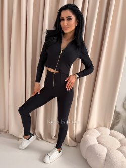 Komplet bluzka + legginsy AURELIA, black