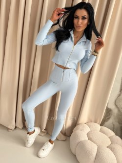 Komplet bluzka + legginsy AURELIA, blue