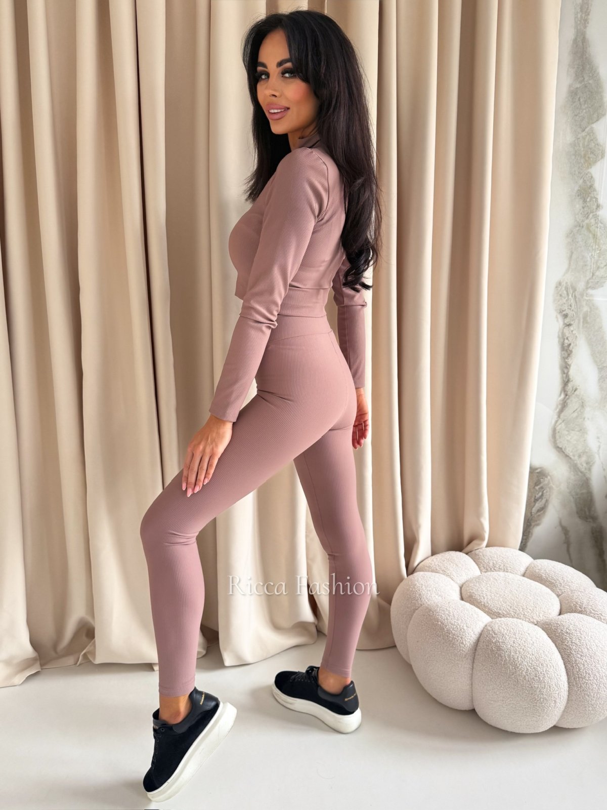Komplet bluzka + legginsy AURELIA, fango