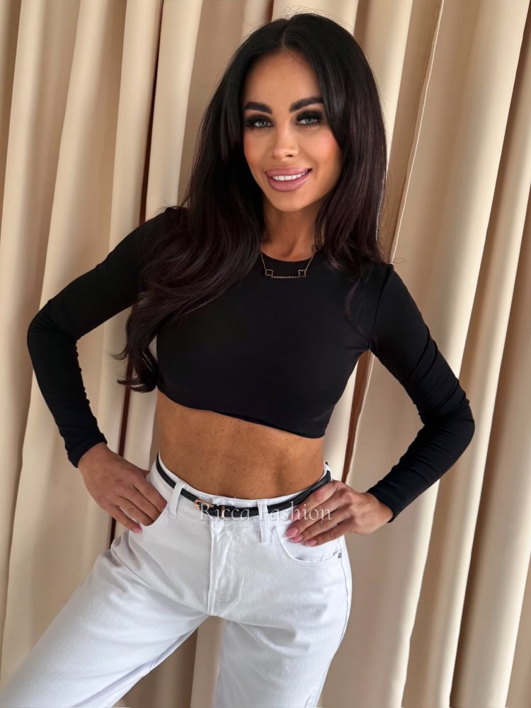 Bluzka bawełniana z długim...