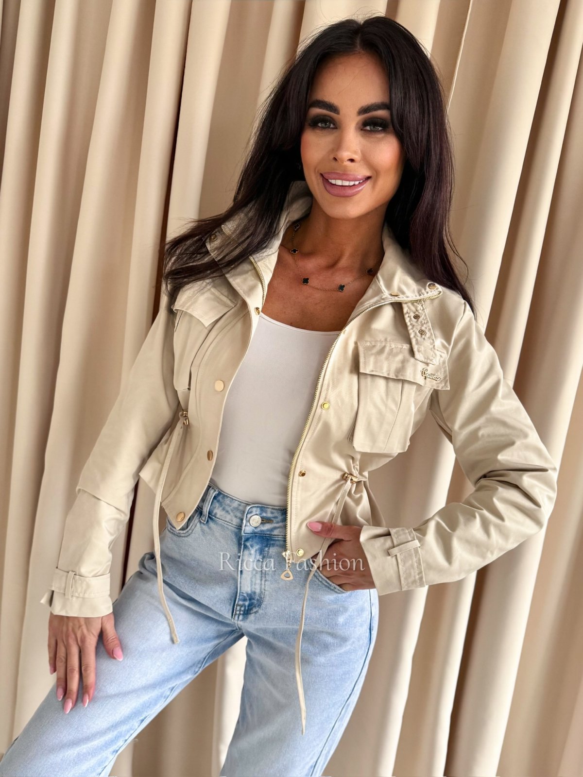 Kurtka/trencz wiosenny SOFTY, beige