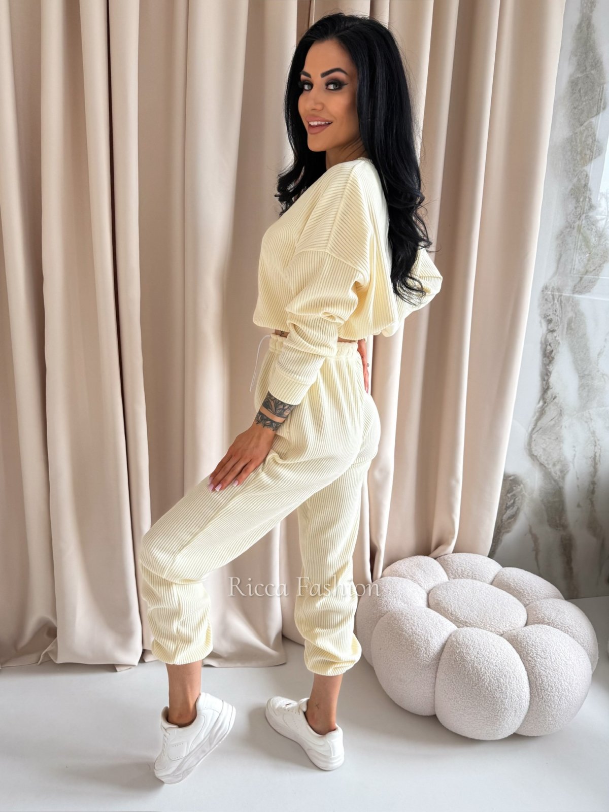 Komplet bawełniany NOEL, banana