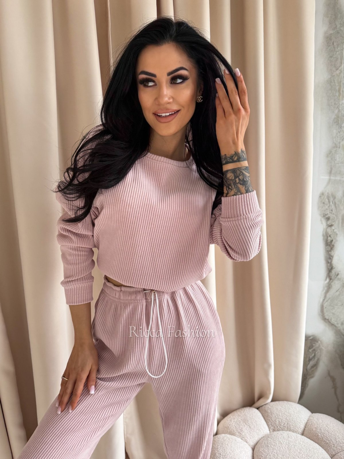 Komplet bawełniany NOEL, puder