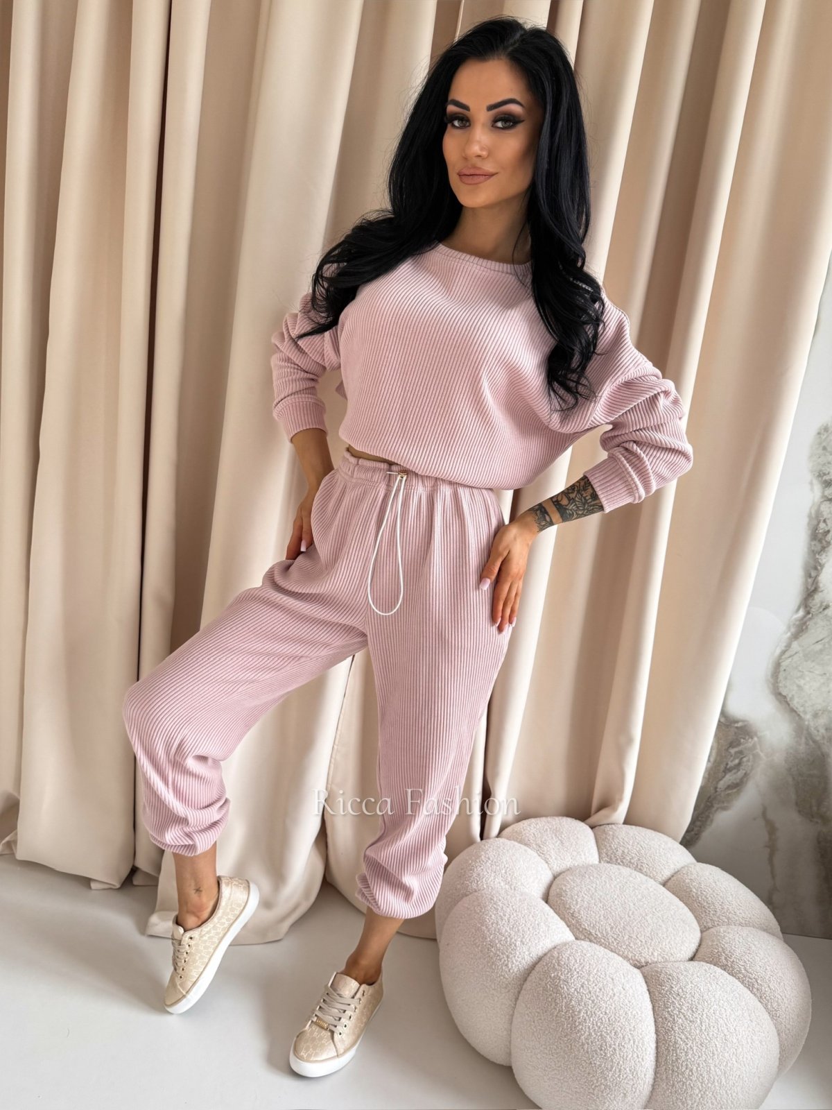 Komplet bawełniany NOEL, puder