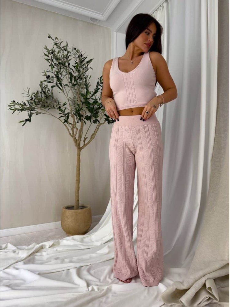 Komplet SAMIRA – pudrowy róż