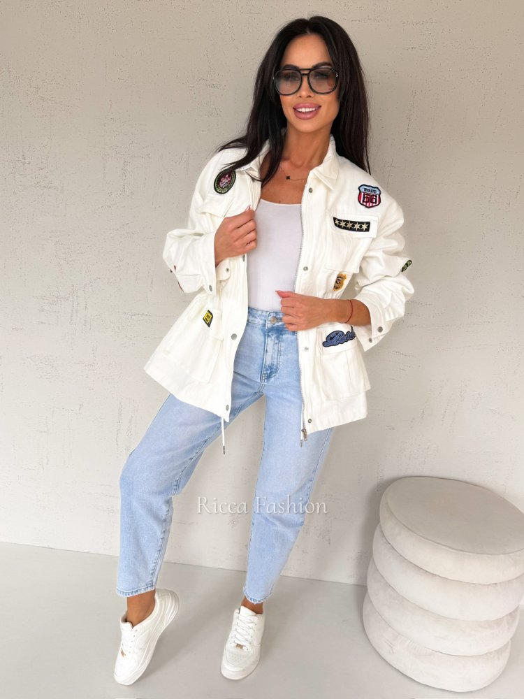 Kurtka/parka LOS ANGELES, ecru