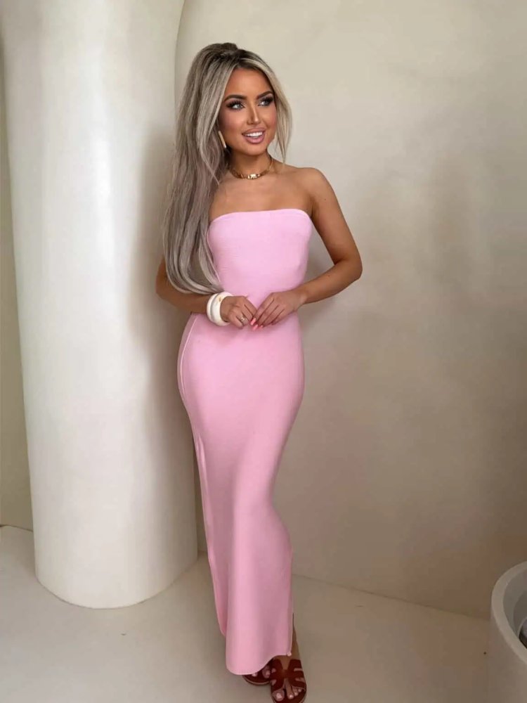 Sukienka SPAIN – jasny róż