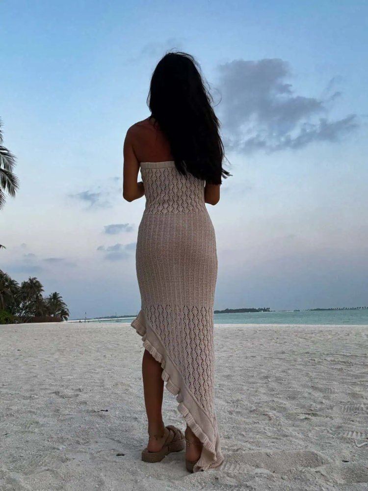 Sukienka LAGUNA – jasny beż