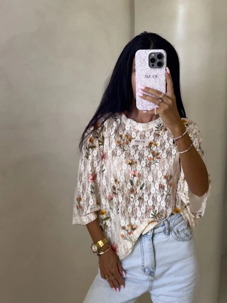 Bluzka MARMARIS koronka – łączka