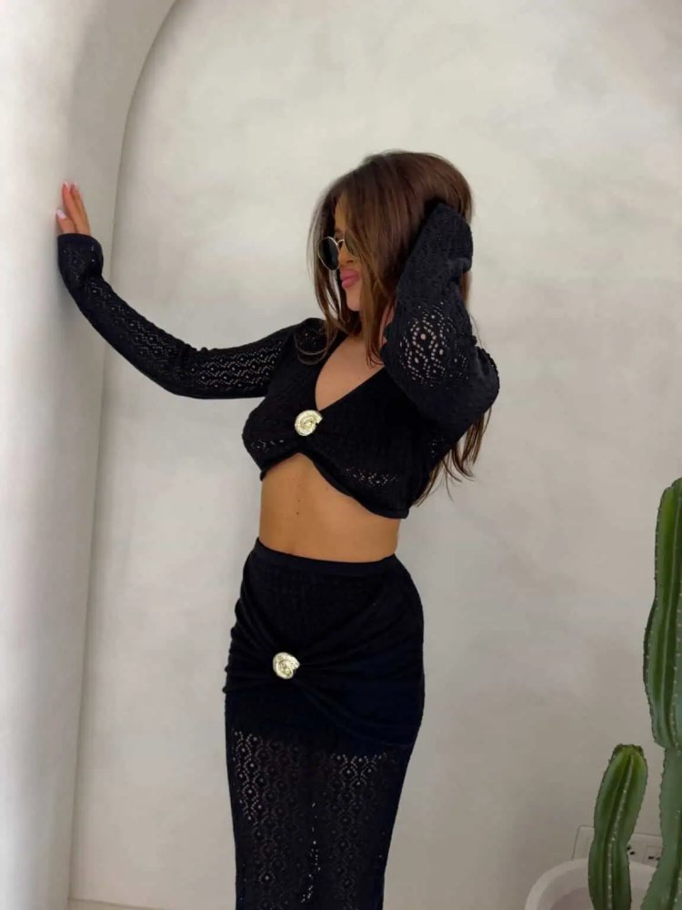 Komplet MUSZLA – czarny