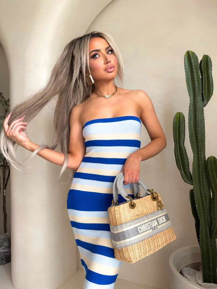 Sukienka SPAIN pasy –...