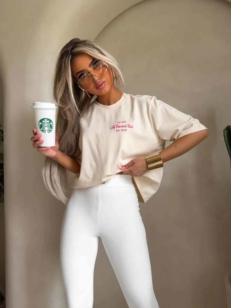 T-shirt ESSENTIAL – waniliowy