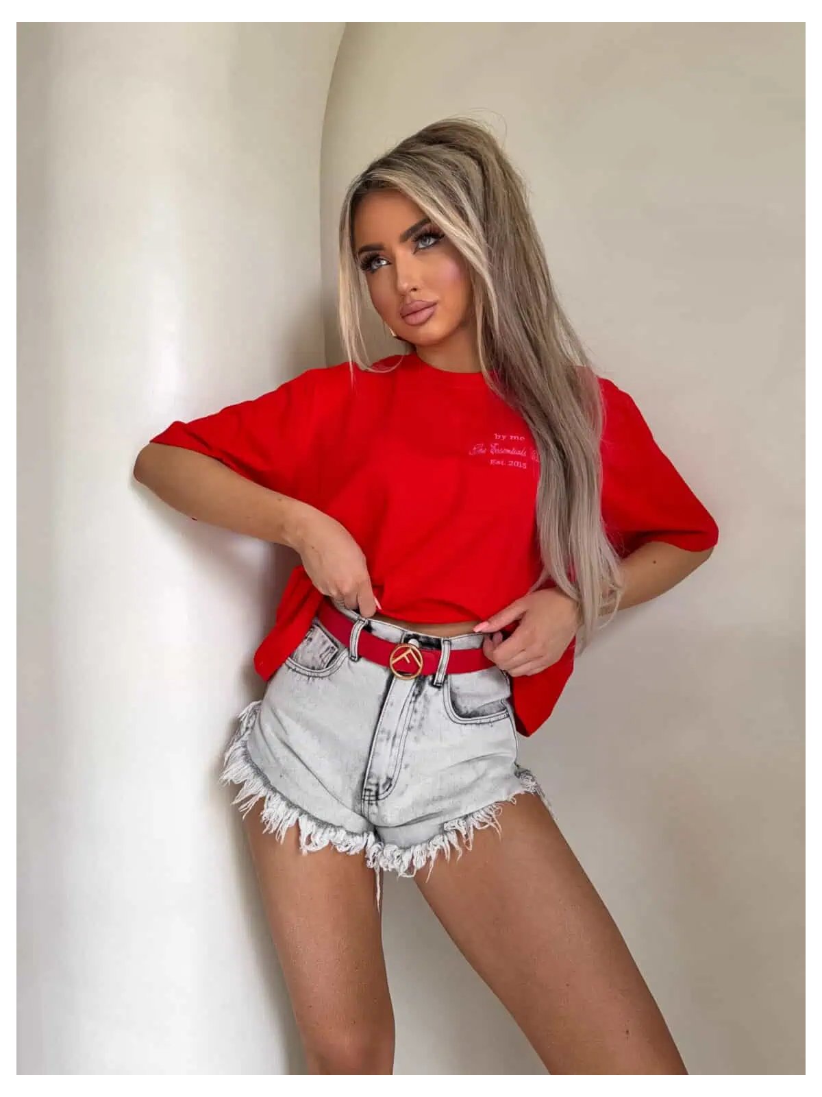 T-shirt ESSENTIAL – czerwony