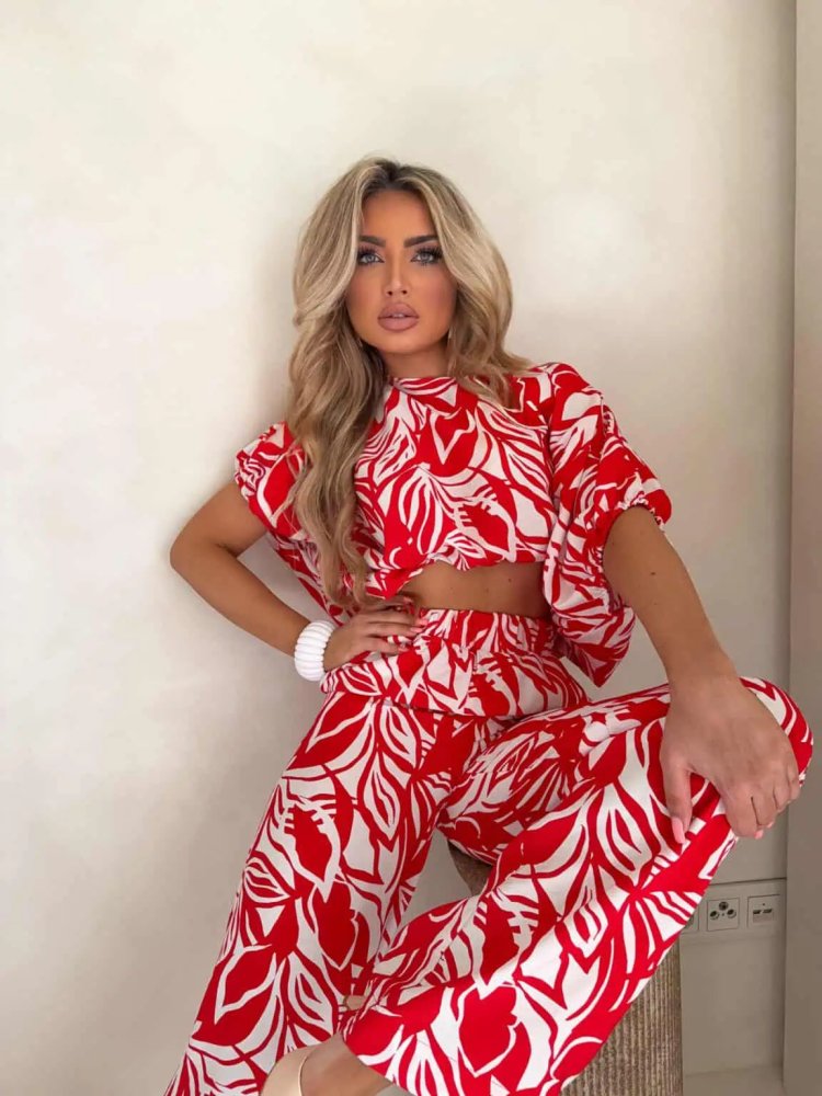 Komplet LUXE print flowers...