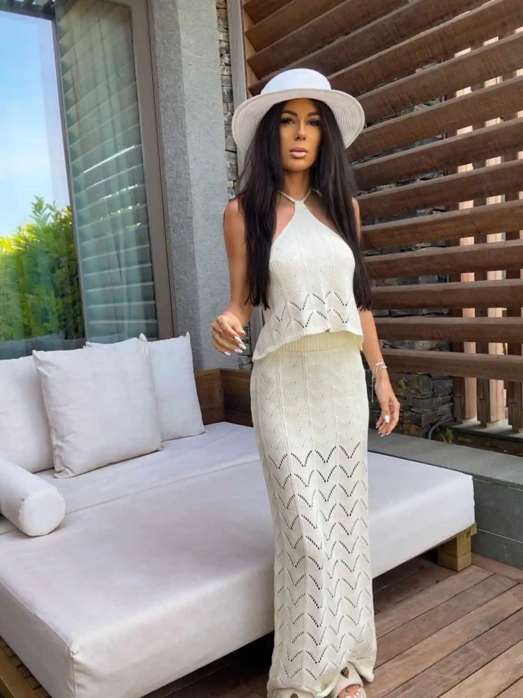 Komplet MARBELLA – ecru