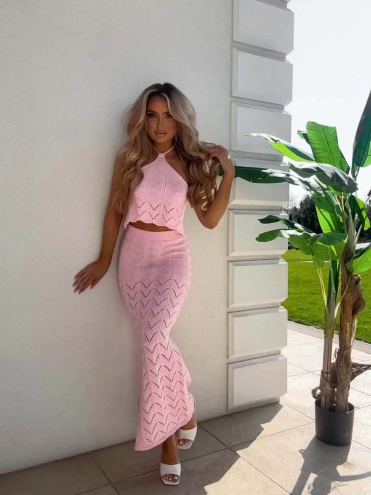 Komplet MARBELLA – jasny róż