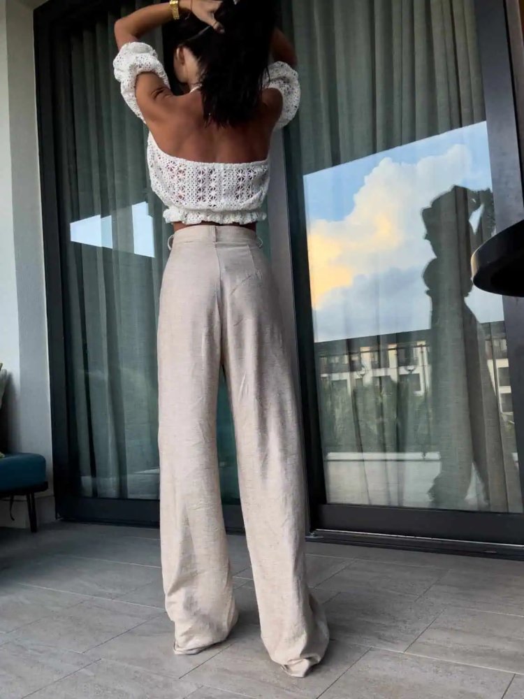 Spodnie SIMPLE natural –...