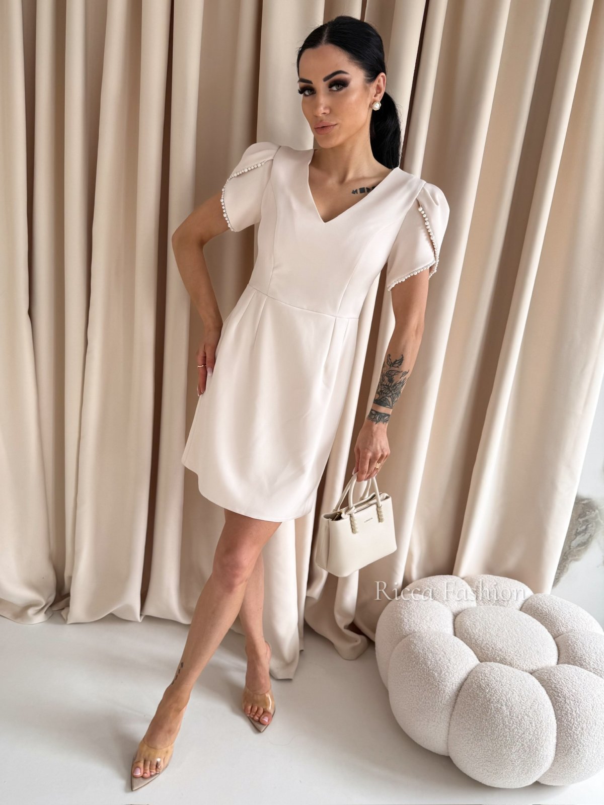 Sukienka tulipan ELISA, beige