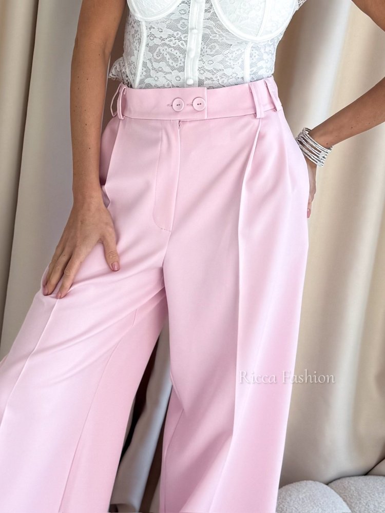 Eleganckie spodnie ELVI, pink