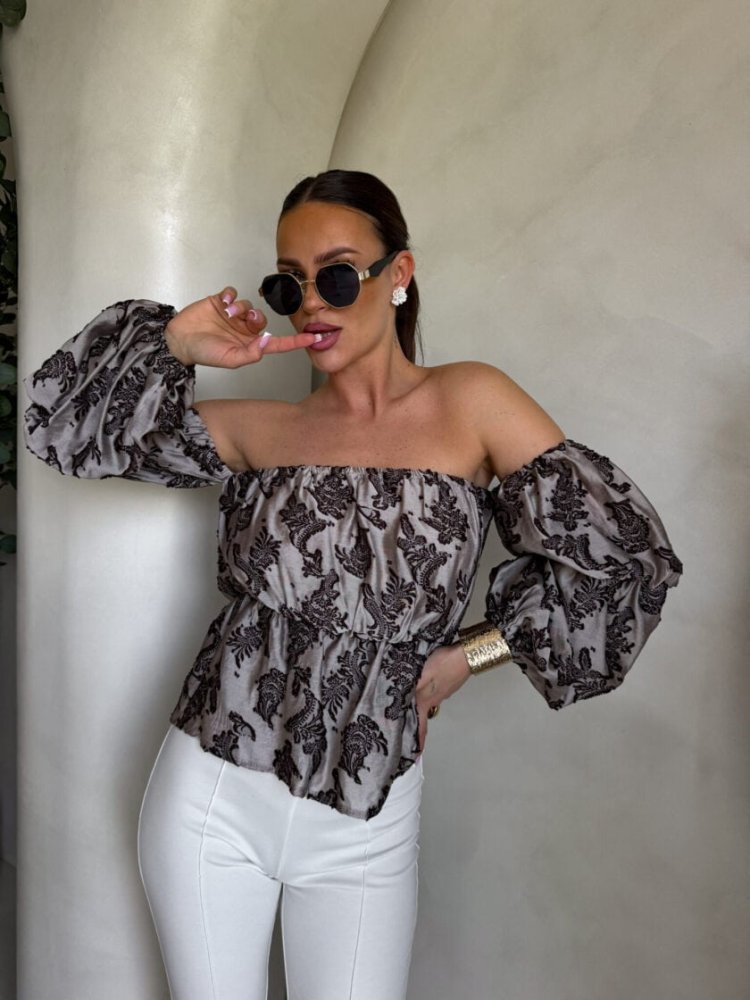 Bluzka hiszpanka MISS print...