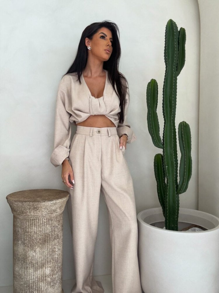 Komplet MYKONOS – ciepły beż