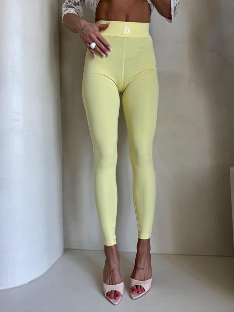 Legginsy GYM – bananowe