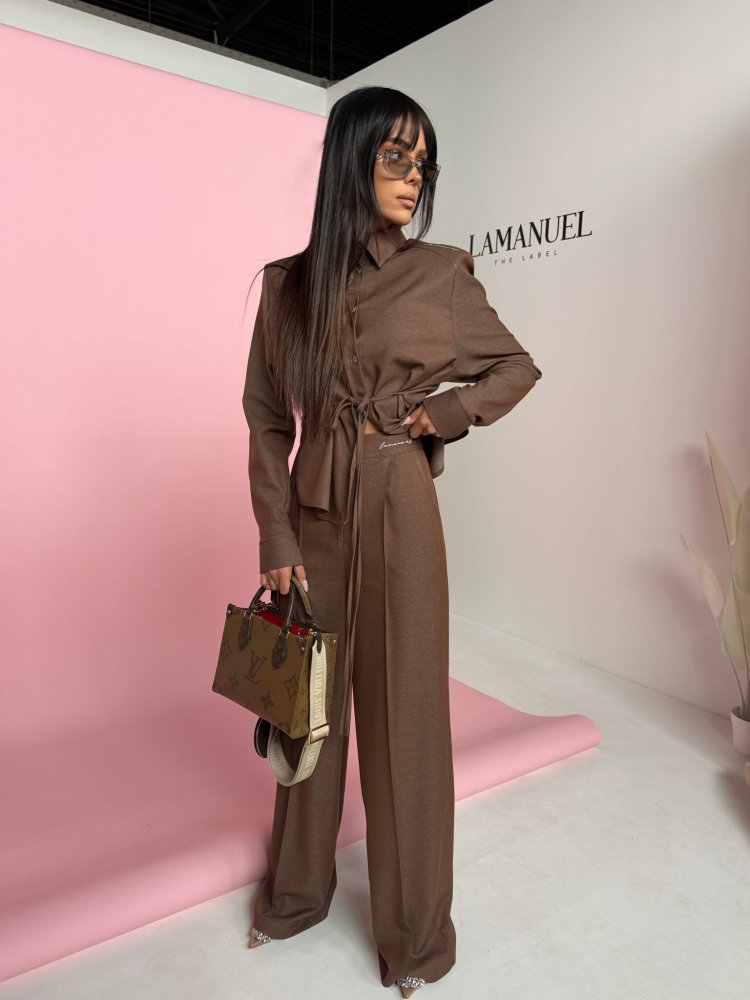 Spodnie AURA czekolada