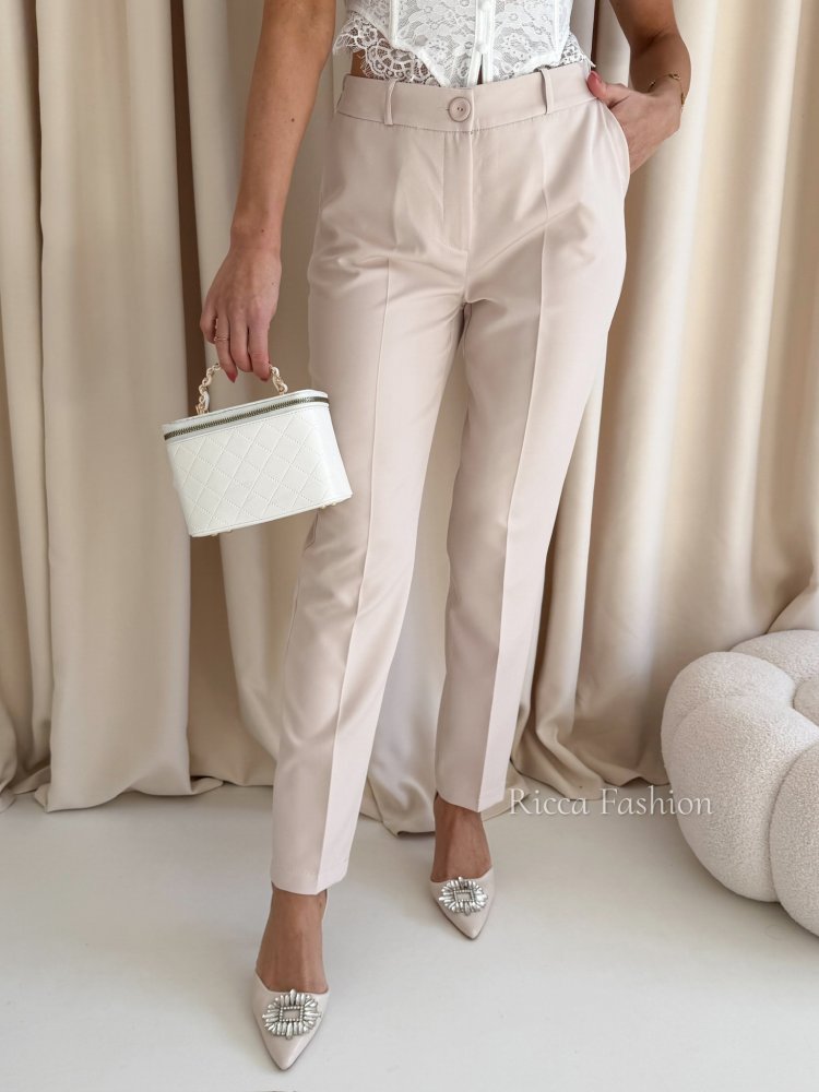 Garnitur z szyfonowymi rękawami MARCELLA, beige