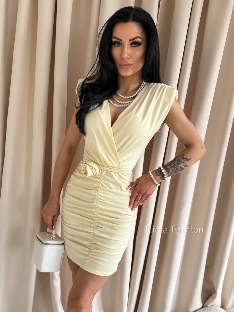 Sukienka LEONESSA , banana