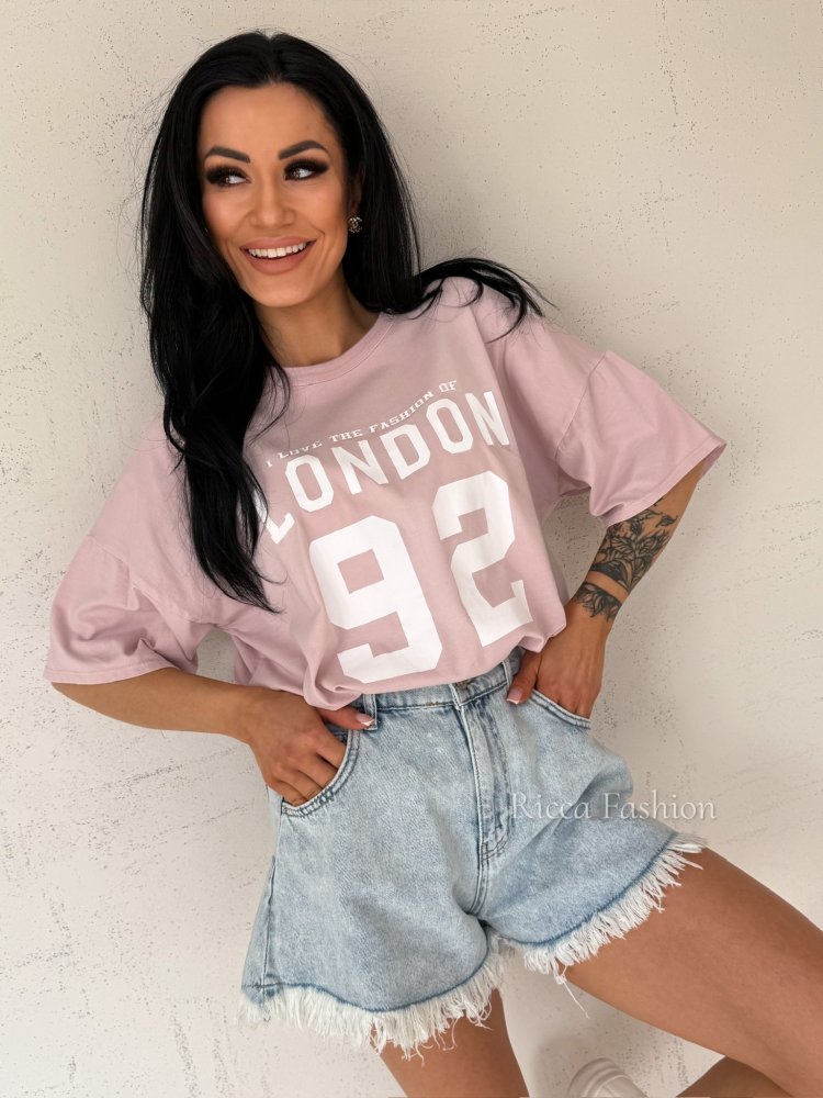 T-shirt bawełniany LONDON,...