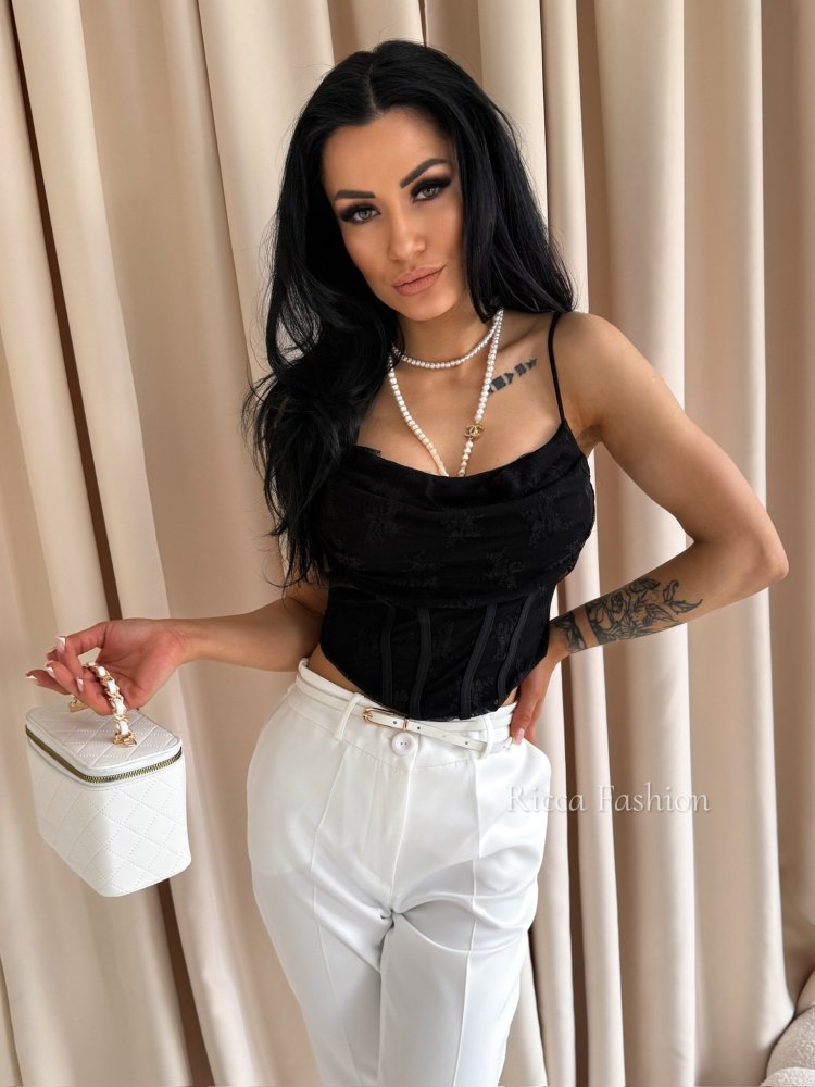 Top koronkowy LILCO, black