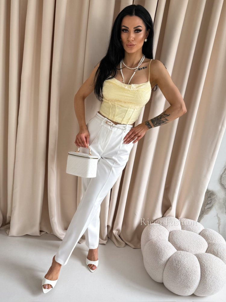 Top koronkowy LILCO, banana