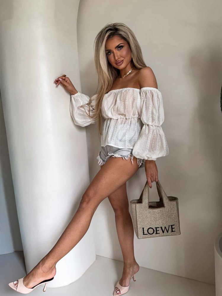 Bluzka hiszpanka MISS print...