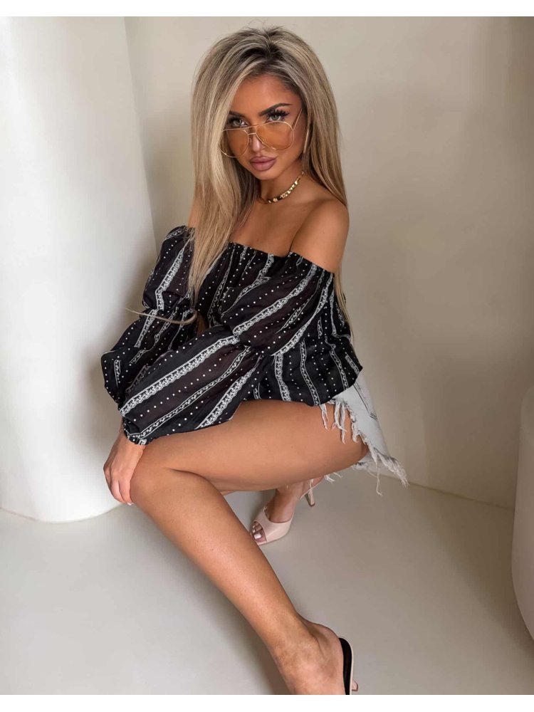 Bluzka hiszpanka MISS print...