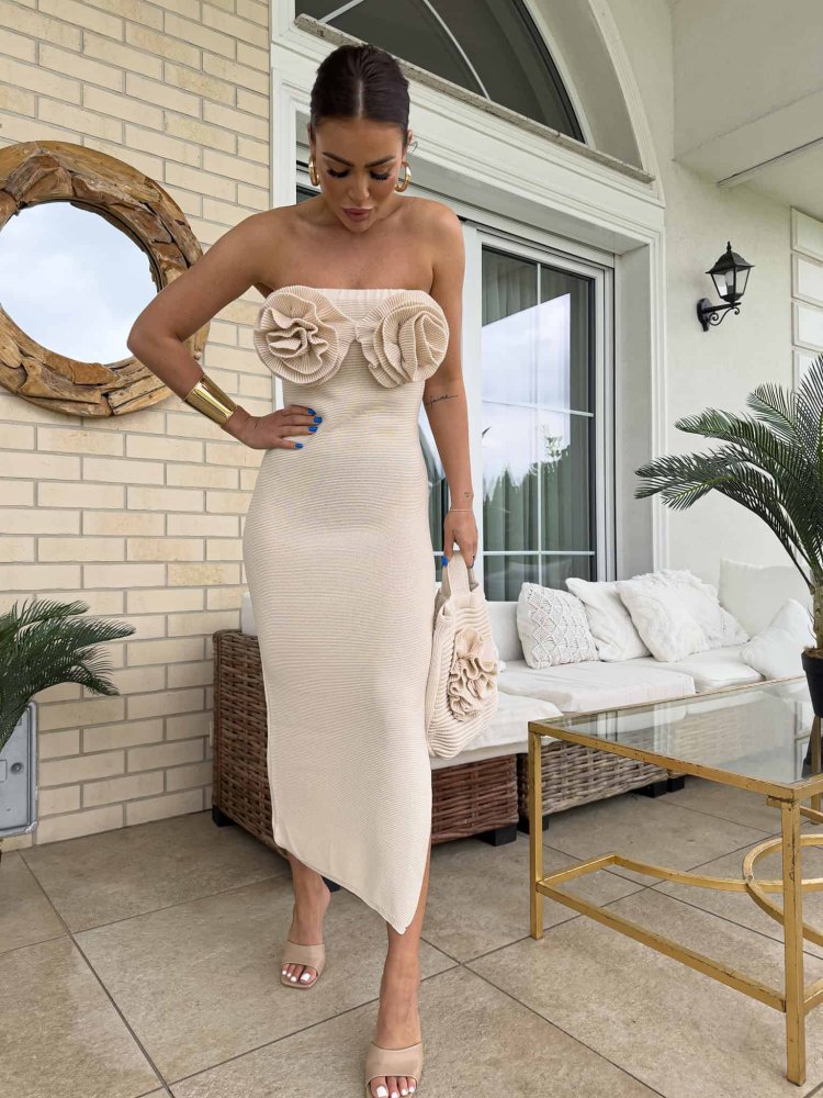 Sukienka ALOHA – beż