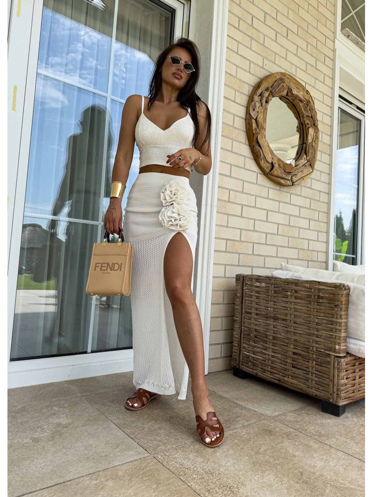 Spódnica MALIBU – ecru