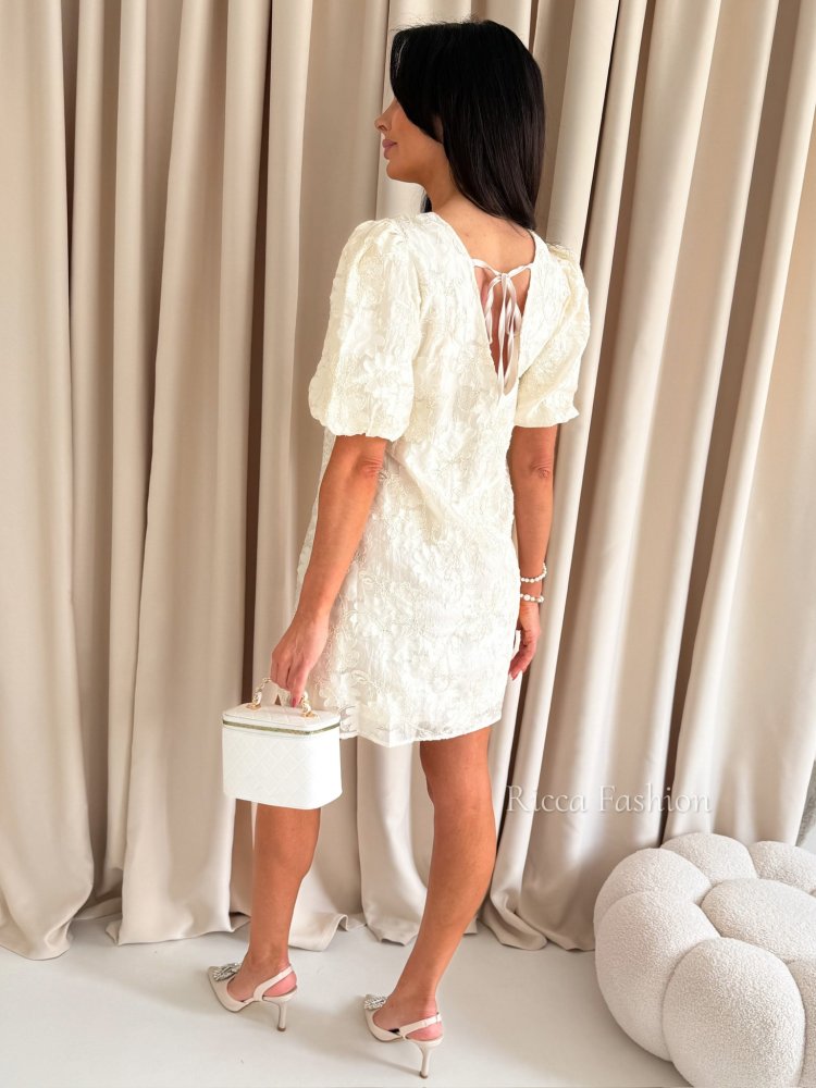 Sukienka boho midi LILY, beige