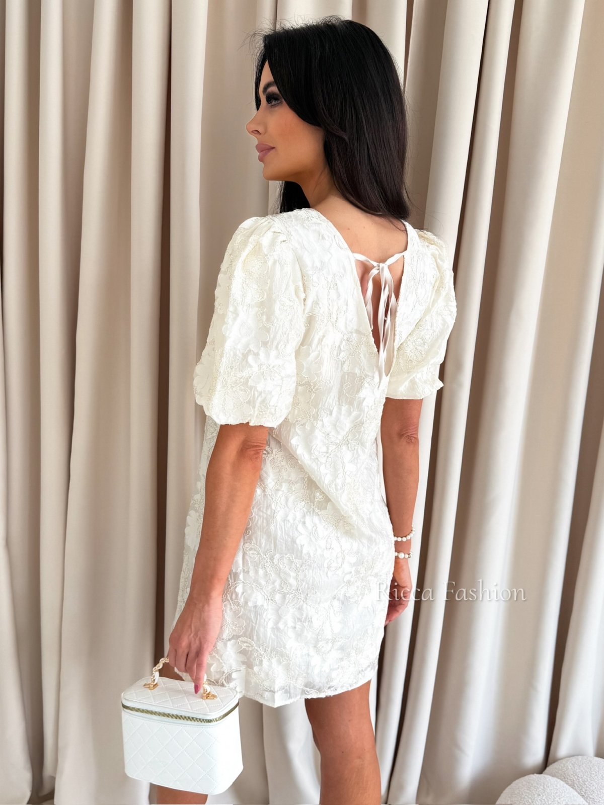 Sukienka boho midi LILY, beige