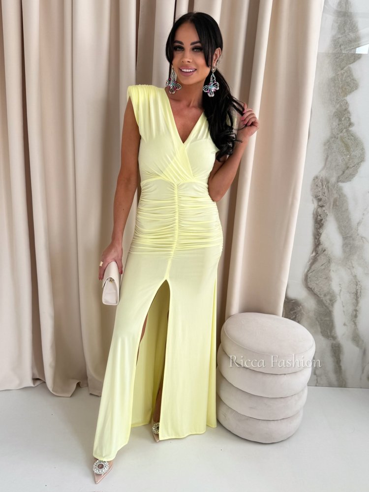 Sukienka maxi AFRODYTA , lemon