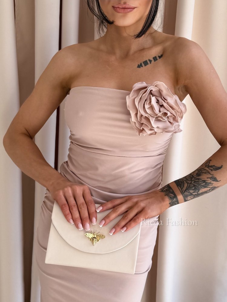 Sukienka maxi BLOOME, beige