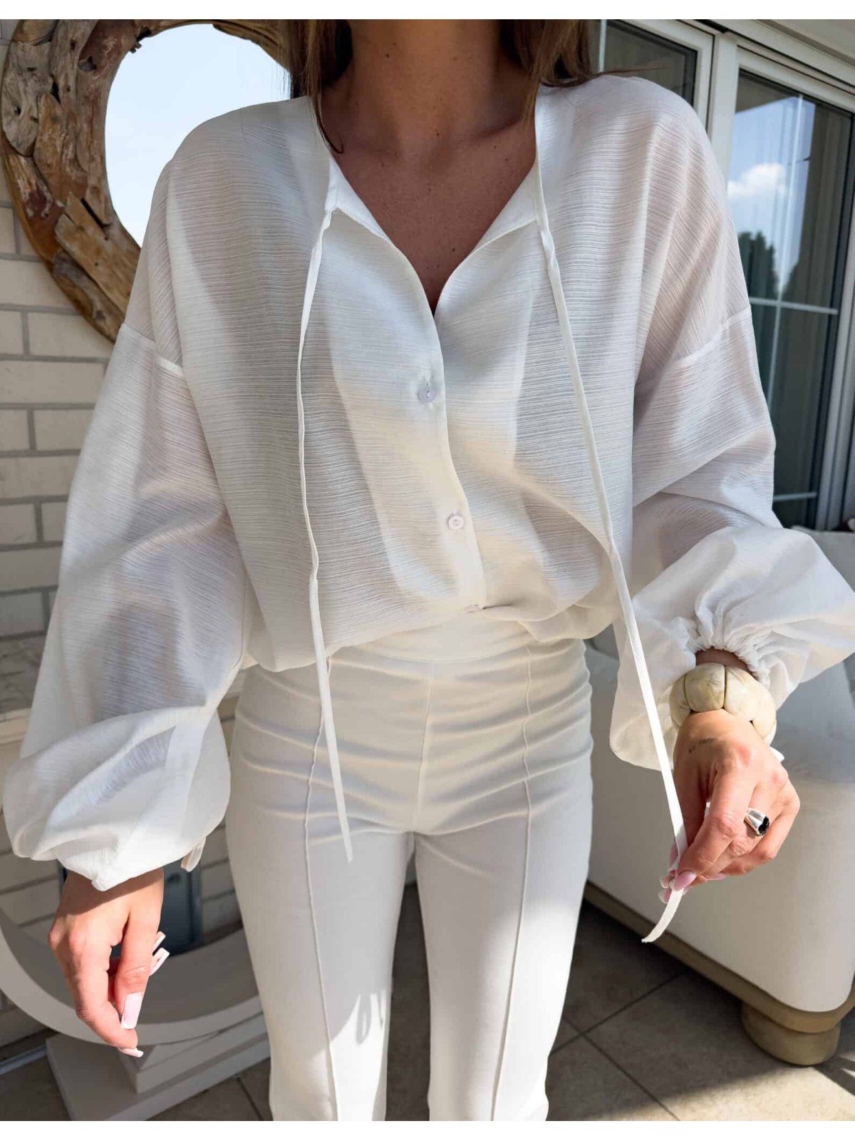 Bluzka BOHO – ecru