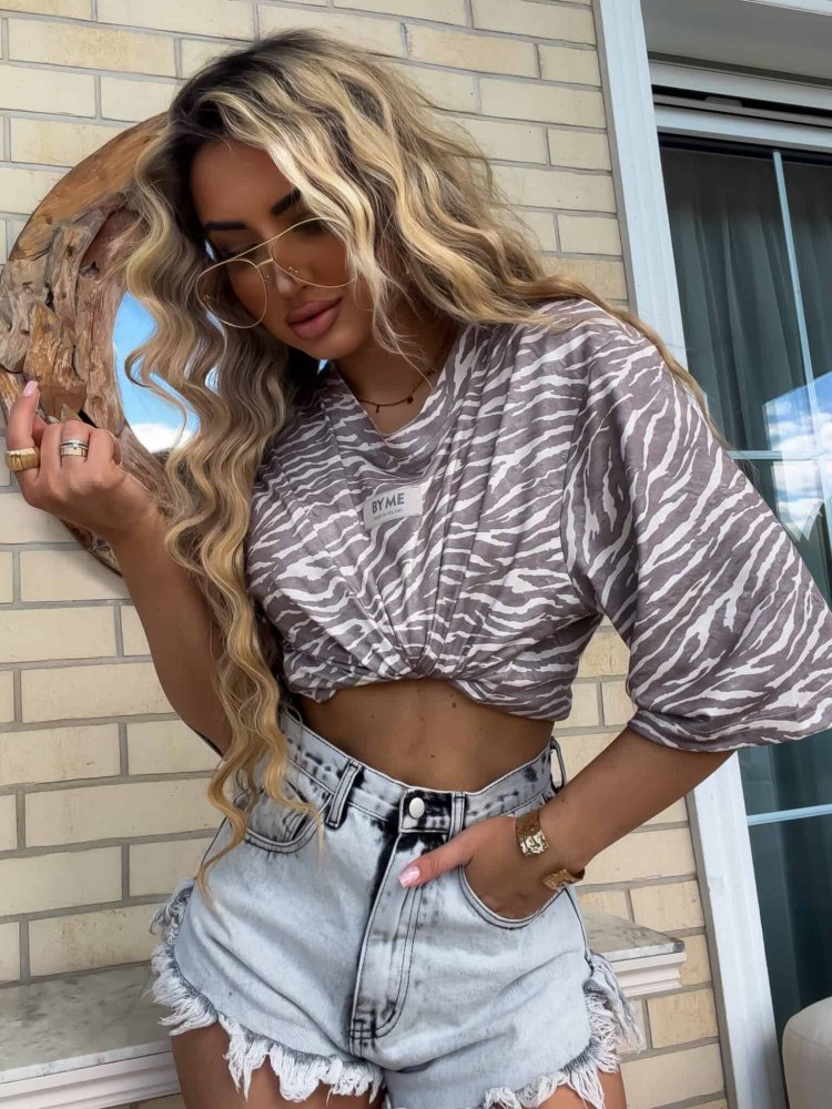 Bluzka MARMARIS print zebra...