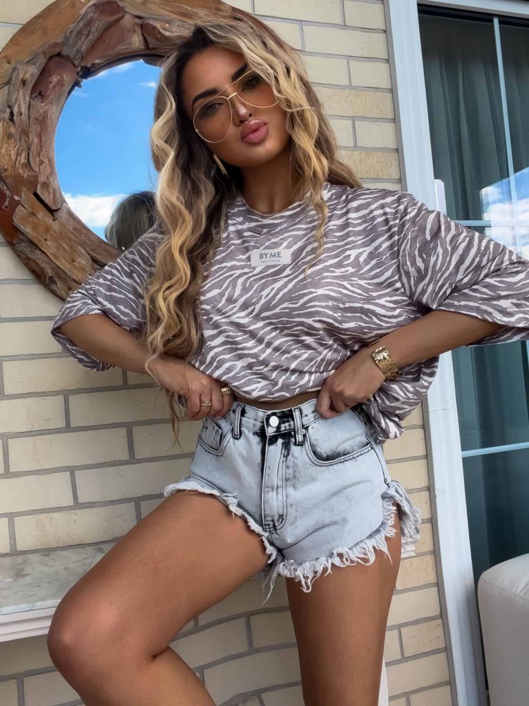 Bluzka MARMARIS print zebra...